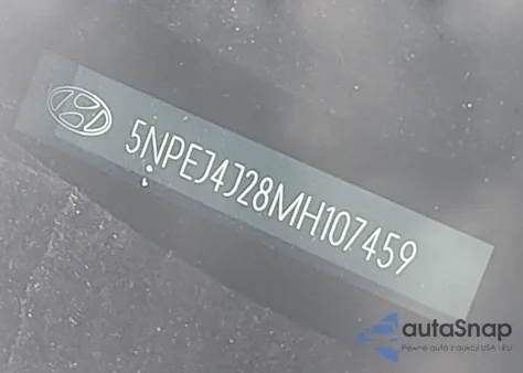 2021 Hyundai Sonata Sel Plus z USA, uszkodzony, nr VIN 5NPEJ4J28MH107459